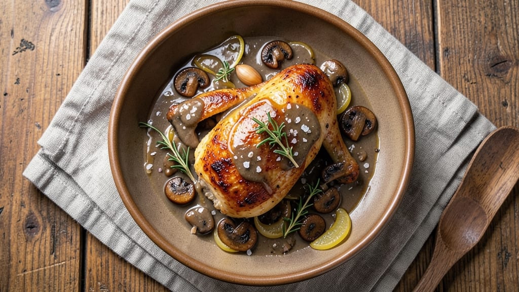 Baked Chicken and Mushroom Sauce Recipe: Deep Umami Mushroom Infusion for One-Pan Dinner