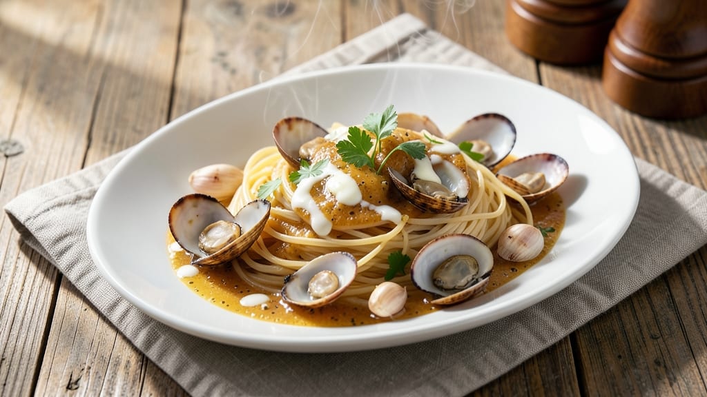 Angel Hair Pasta With Clam Sauce Recipe: Briny Seafood and Garlic Butter Luxe