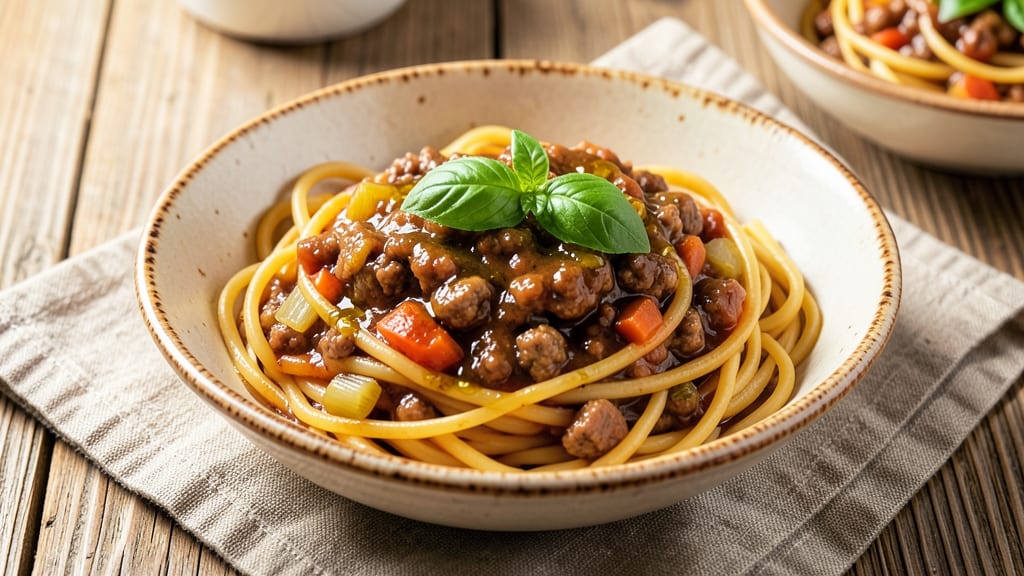 Authentic Spaghetti Meat Sauce Recipe: Slow-Simmered Umami With Fresh Basil Finish