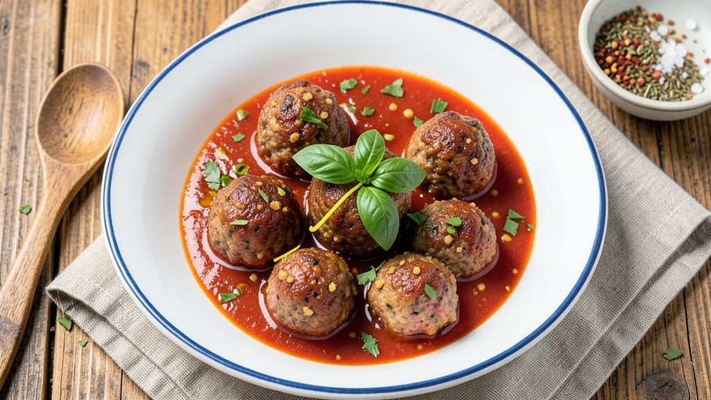 Authentic Italian Meatballs in Tomato Sauce Recipe: Handcrafted Bites With Herby Freshness