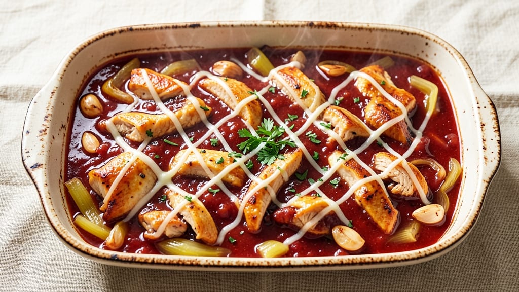 Chicken Casserole Sauce Recipe: Velvet-Thick Tomato Base With Hidden Celery Depth
