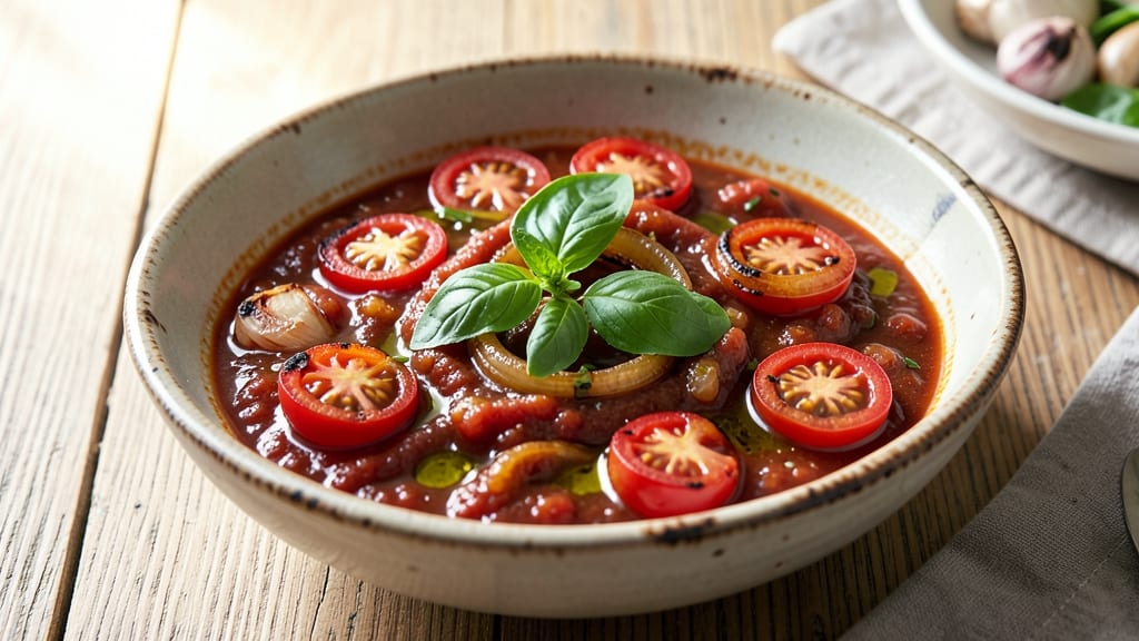 Chunky Tomato Sauce Recipe with Fresh Tomatoes: Sun-Ripened Chunks and Herb Brightness