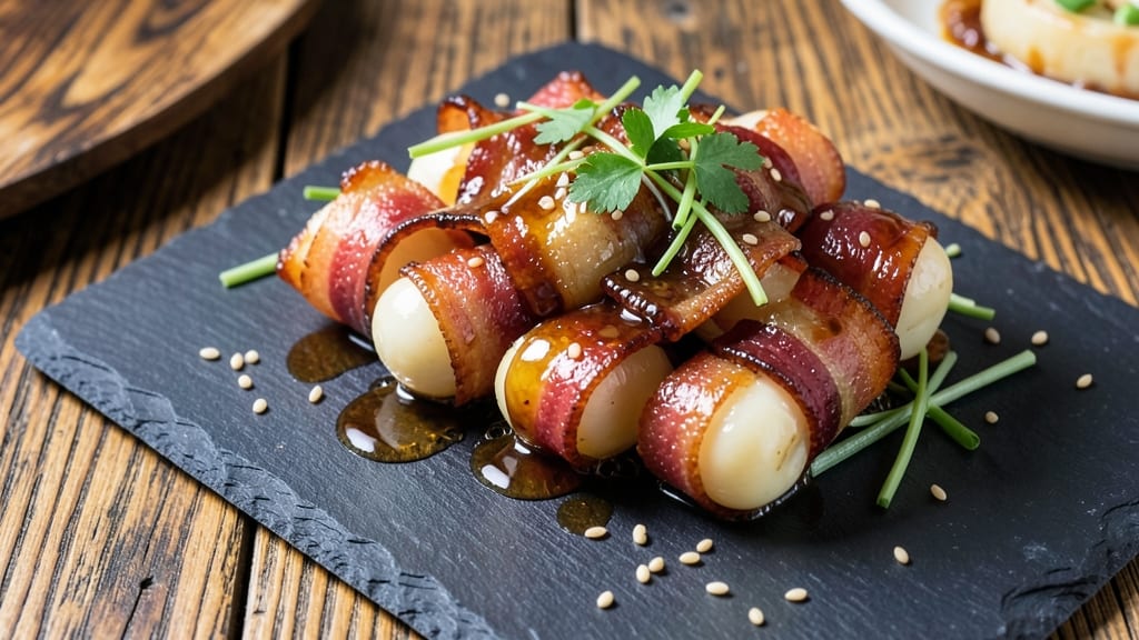 Bacon-Wrapped Water Chestnuts Sauce Recipe: Crunchy Bites and Sweet-Smoky Fusion