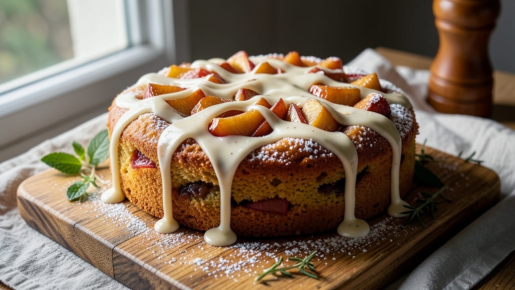 Apple Cake With Vanilla Sauce Recipe: Moist Layers and Silky Drizzle Combo