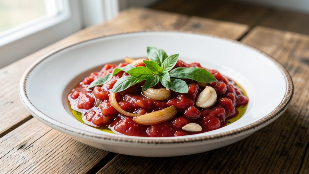 Authentic Italian Homemade Spaghetti Sauce Recipe: Slow-Simmered Tomato Depth With Fresh Basil