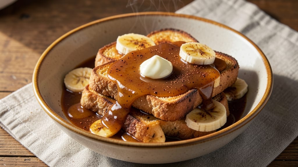 Banana Foster French Toast Sauce Recipe: Rum-Caramelized Drizzle With Toasted Pecans