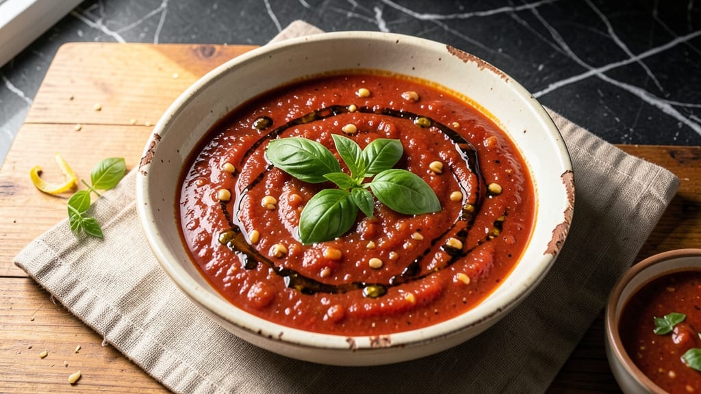 Authentic New York Style Pizza Sauce Recipe: Tomato-Basil Tang With Crispy Onion Bits