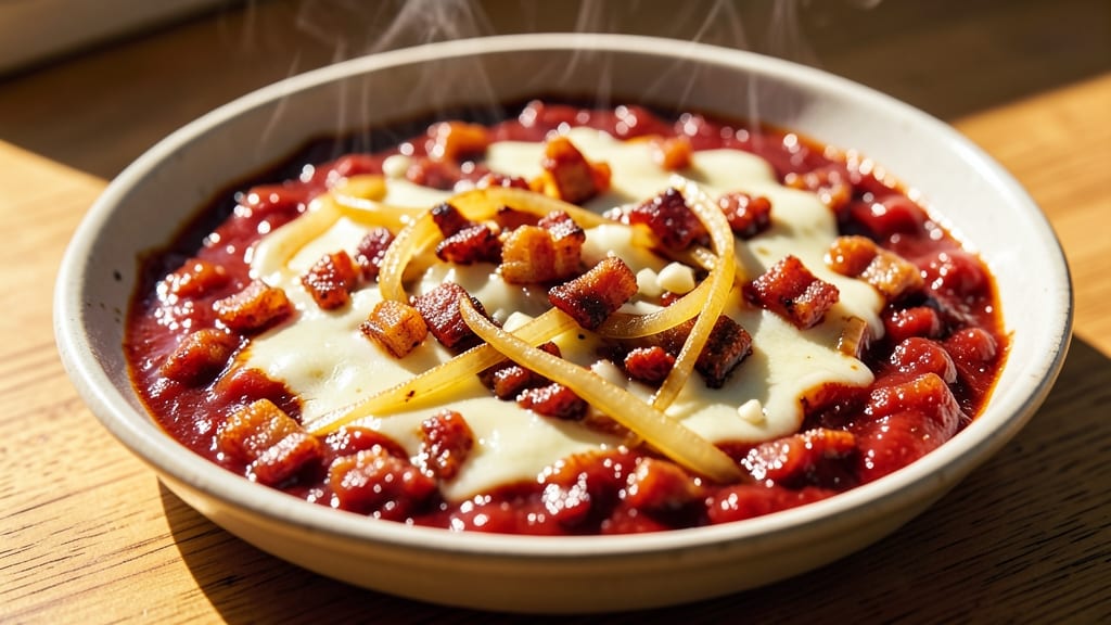Bacon Cheeseburger Pizza Sauce Recipe: Smoky Tomato Base With Crispy Celery Crowns