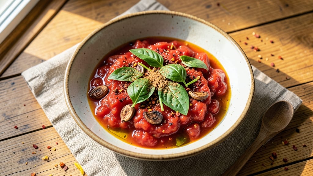 Anthony Bourdain's Sunday Sauce Recipe: Smoky Tomato-Chili Velocity With Fresh Herb Brilliance