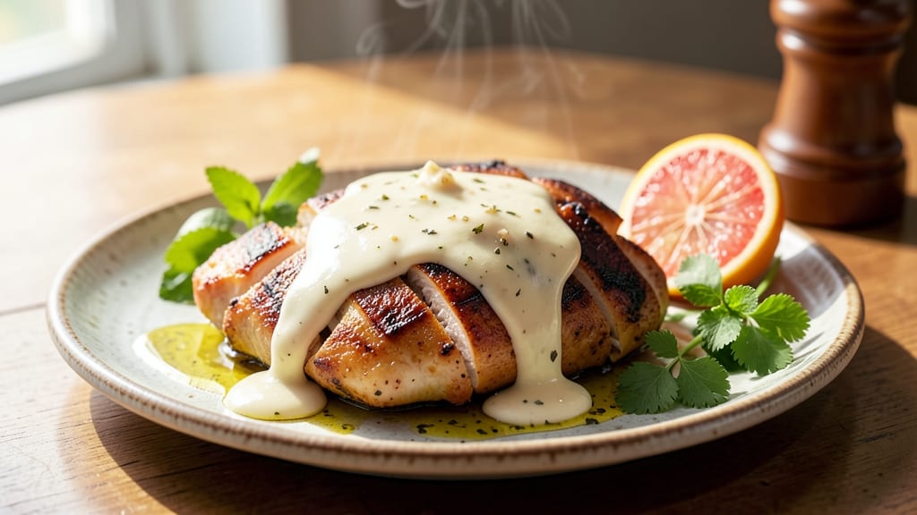 Chicken With Yogurt Sauce Recipe: Tangy Creamy Drizzle for Grilled or Baked Chicken
