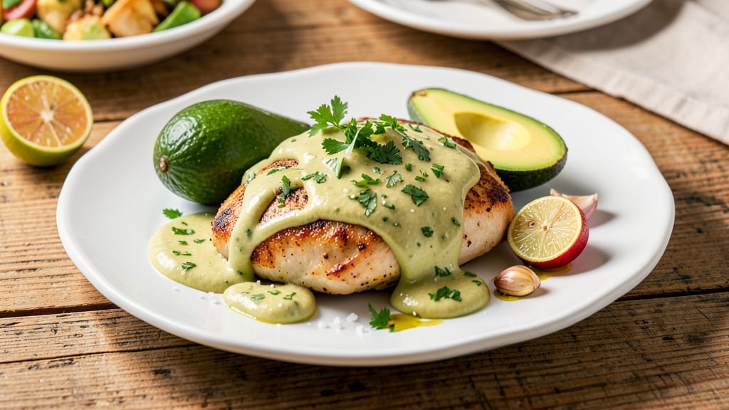 Avocado Sauce Recipe for Chicken: Bright Green Creaminess With Zesty Lime Kick