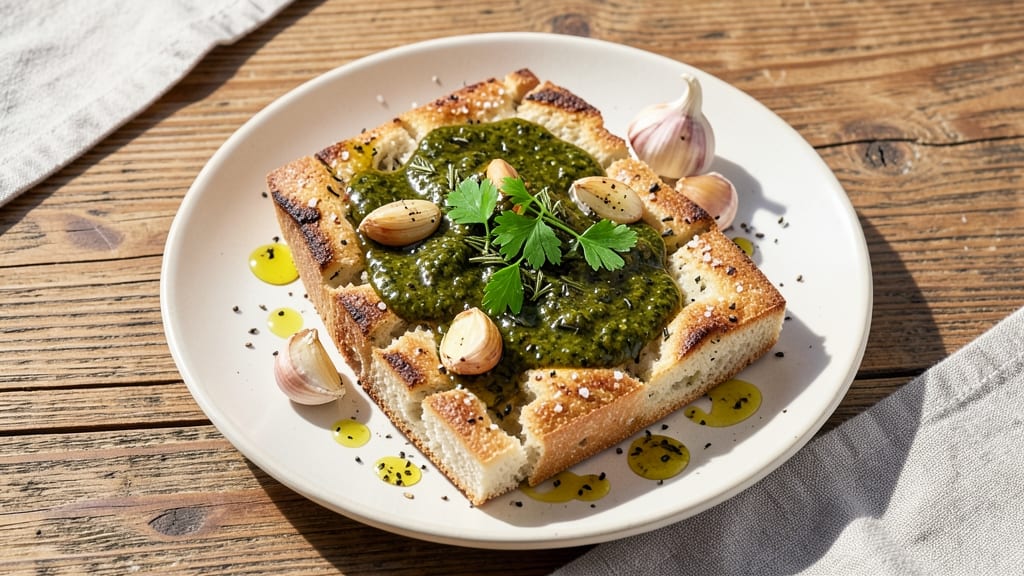 Focaccia Sauce Recipe: Garlic-Infused Olive Oil With Herbed Crust Bits