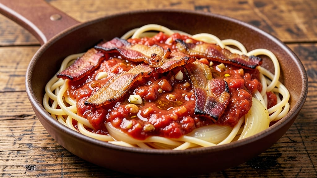 Bacon Spaghetti Sauce Recipe: Smoky Tomato-Bacon Fusion in One Pot