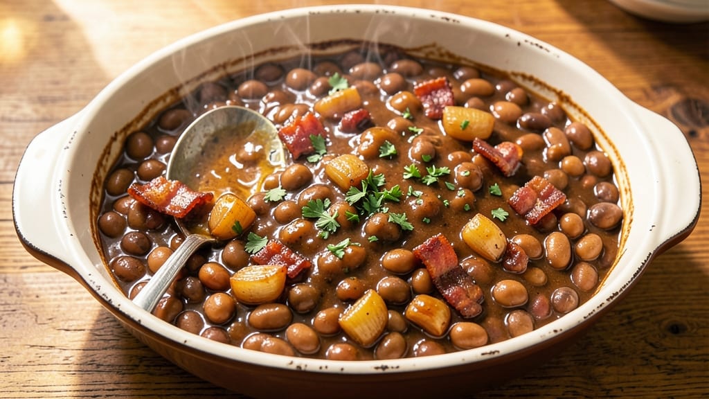 Baked Beans With Barbecue Sauce Recipe: Smoky-Sweet Slow-Cooked Richness