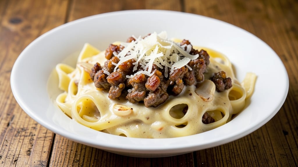 Alfredo Sauce Ground Beef Pasta Recipe: Rich Creamy Layers With Meaty Depth